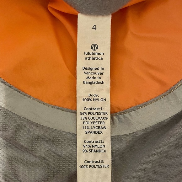 Lululemon NWOT Make It Rain Raincoat Jacket Size 4 Neon Orange - Picture 8 of 9